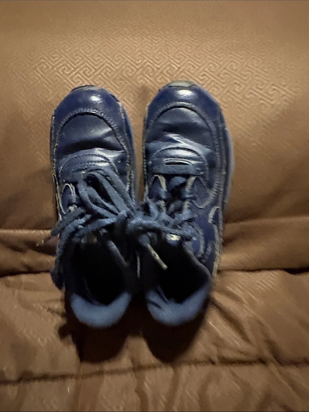 Nike Kids Navy Blue Lace-Up Athletic Sneakers